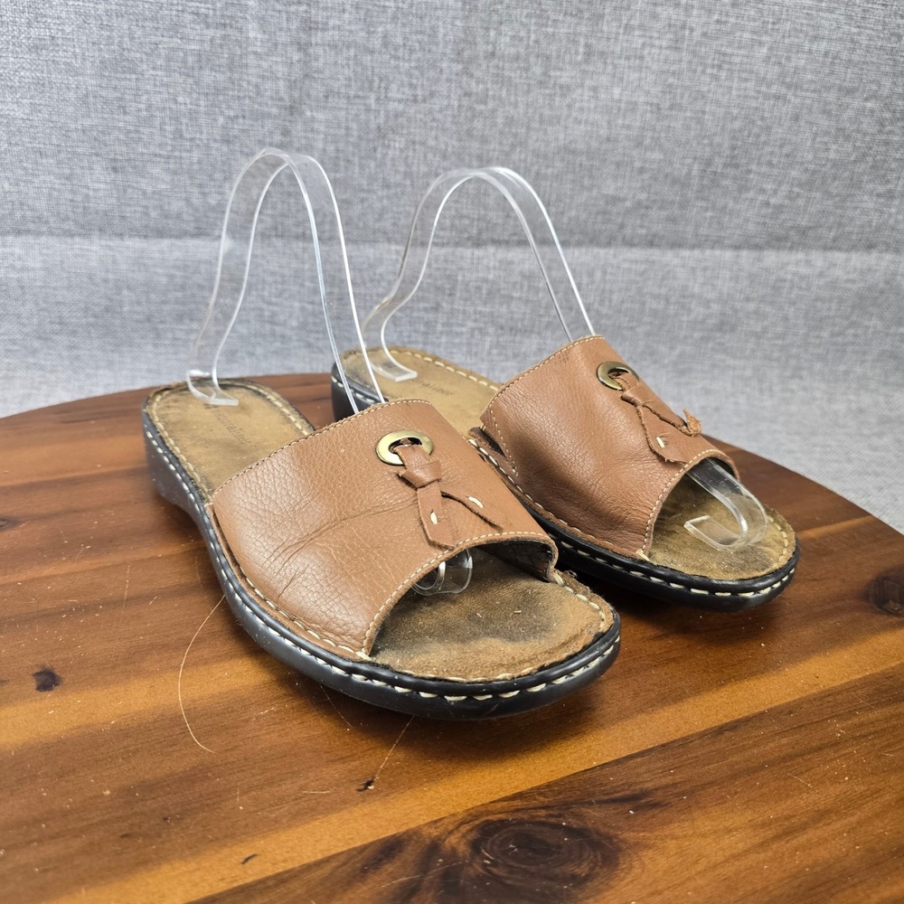 Naturalizer Women's Leather‎ Slide Sandals Callman Size 8.5 M Comfort Casual - Picture 2 of 13